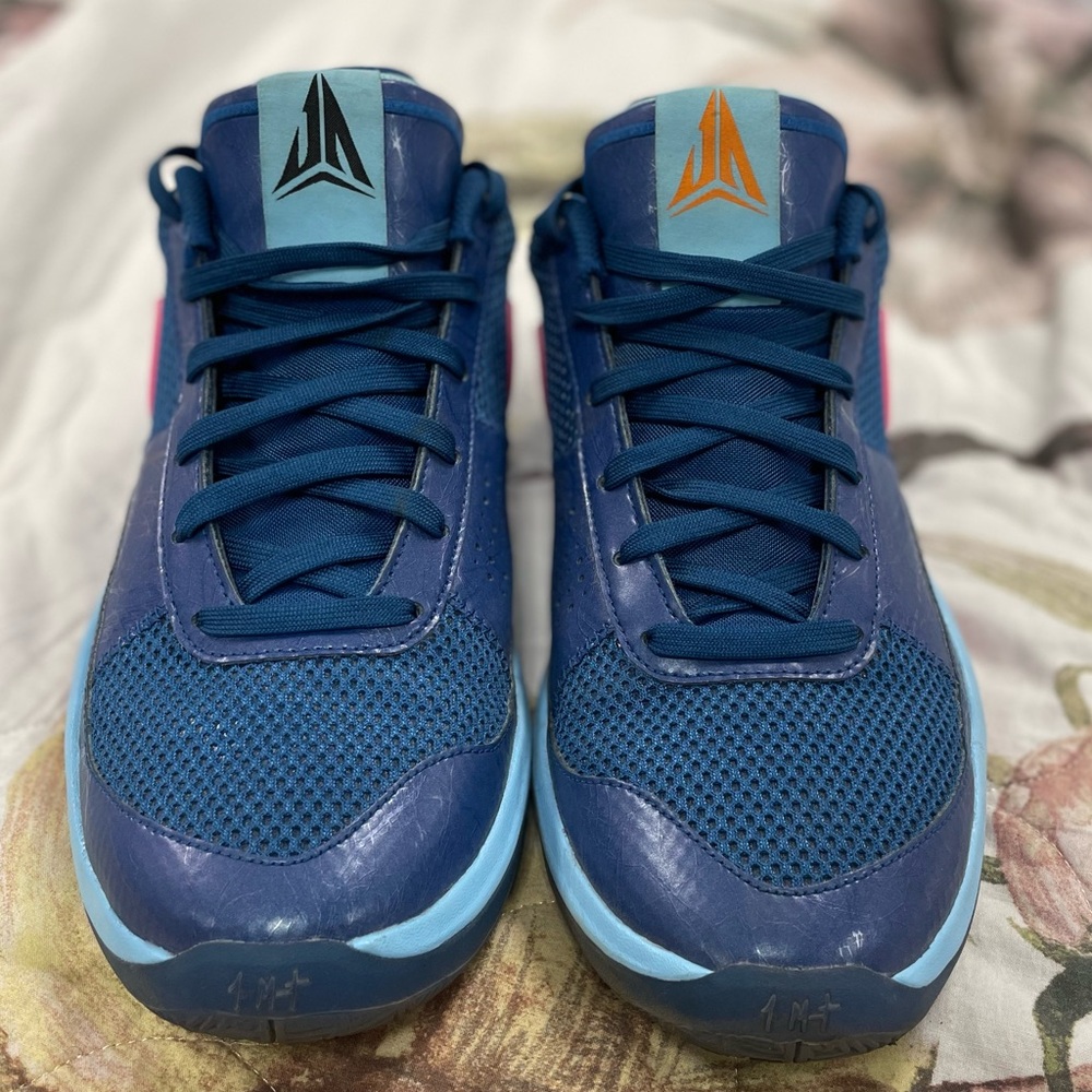 Nike -Ja Morant - Vol 1. Blue and Pink Athletic Shoes